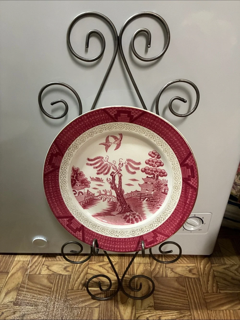 Decorative Black Metal Wall Plate & Picture Holder - Unbranded 21” x 10”